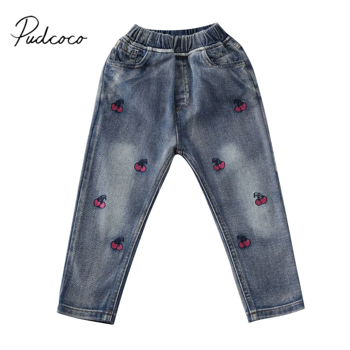 2020 Baby Pants Fashion Toddler Kid Baby Girls Jeans Denim Pants Legging Trouser Outfits Cheery Embroidery Clothes 2-7T
2020 Baby Pants Fashion Toddler Kid Baby Girls Jeans Denim Pants Legging Trouser Outfits Cheery Embroidery Clothes 2-7T