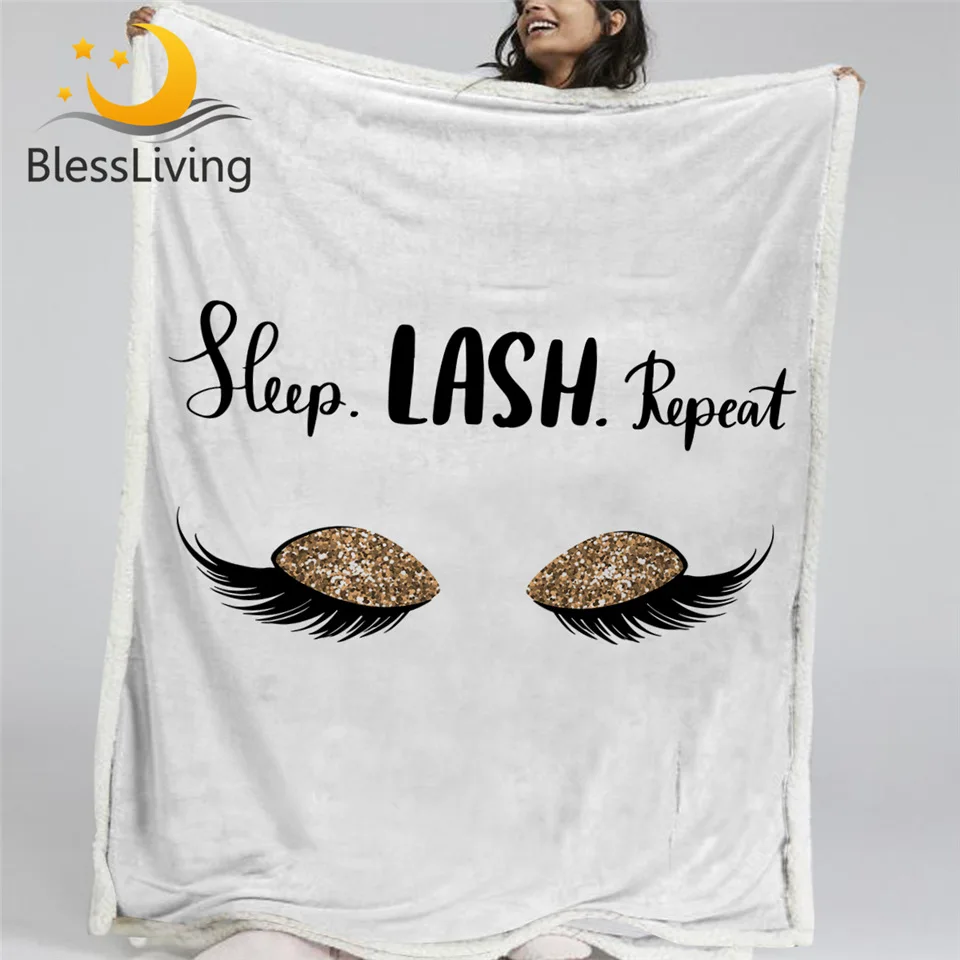 BlessLiving Sleep Eyelash Throw Blanket Glitter Eyeshadow Bed Blanket Fashion Makeup Fluffy Blanket for Girls Cobertor Dropship
BlessLiving Sleep Eyelash Throw Blanket Glitter Eyeshadow Bed Blanket Fashion Makeup Fluffy Blanket for Girls Cobertor Dropship