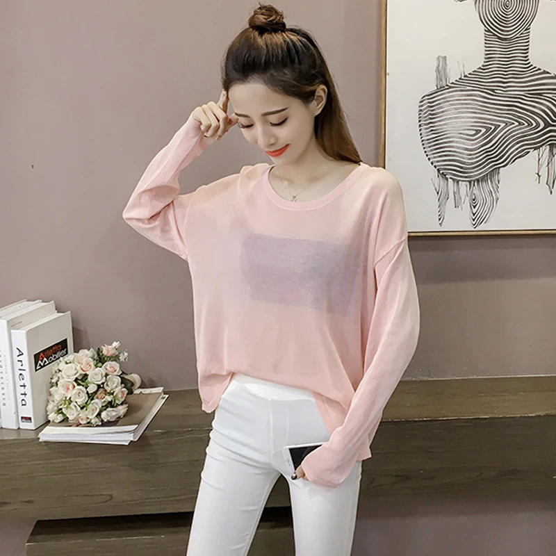 Women Knitwear Pullover 2019 New Sweaters Sexy Hollow Out Long Sleeve Loose Blouses Big Size Knitted Sweater jumper pull femme
Women Knitwear Pullover 2019 New Sweaters Sexy Hollow Out Long Sleeve Loose Blouses Big Size Knitted Sweater jumper pull femme