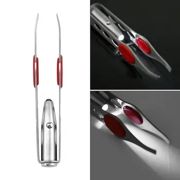 Stainless Steel Mini Portable Build-in LED Light Eyelash Removal Tweezer Clip Make up Eyebrow Hair Beauty Tool Cn(origin) Silver
Stainless Steel Mini Portable Build-in LED Light Eyelash Removal Tweezer Clip Make up Eyebrow Hair Beauty Tool Cn(origin) Silver