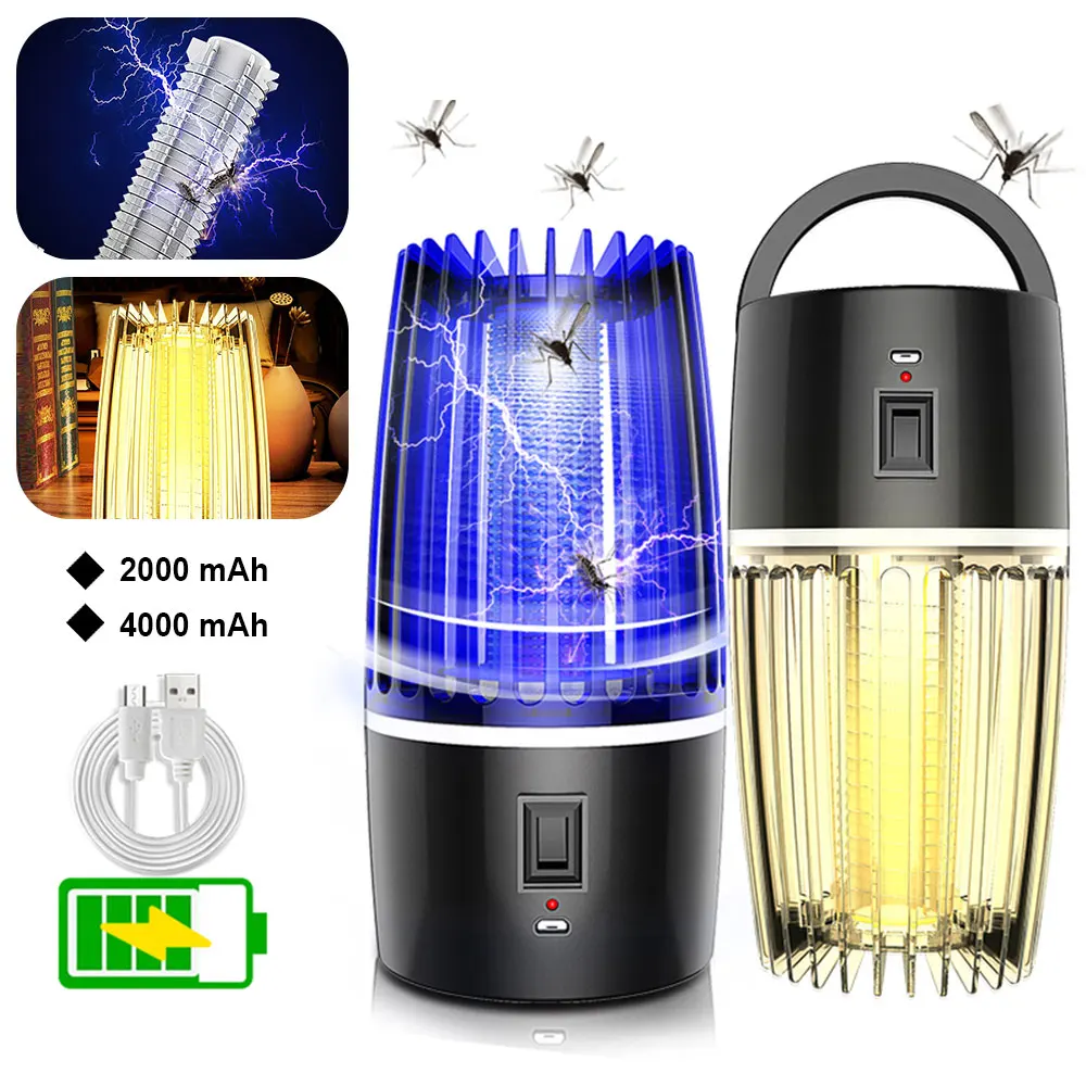 2 in 1 USB Rechargeable Mosquito Killer Lamp Home Table LED Electric Inset Bug Zapper Killer UV Light Shock Mosquito Trap Killer
2 in 1 USB Rechargeable Mosquito Killer Lamp Home Table LED Electric Inset Bug Zapper Killer UV Light Shock Mosquito Trap Killer