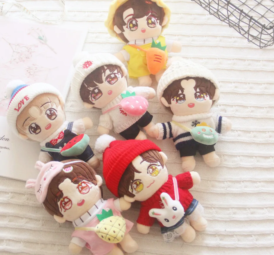 20 см Плюшевая Кукла Одежда Кролик фрукты сумка Аксессуары для корейских Kpop EXO Idol