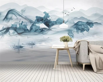 beibehang Customized new Chinese ink landscape blue mood decorative painting background wallpaper papel de parede papier peint
beibehang Customized new Chinese ink landscape blue mood decorative painting background wallpaper papel de parede papier peint