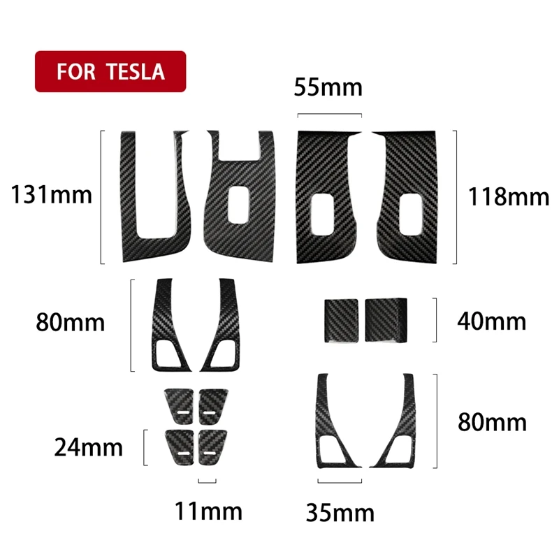 For Tesla Model 3 2017-2019 Inner Window Control Switch Panel Cover Bring Carbon Fiber Cover Trim Panel Door Decal Open Button H
For Tesla Model 3 2017-2019 Inner Window Control Switch Panel Cover Bring Carbon Fiber Cover Trim Panel Door Decal Open Button H
