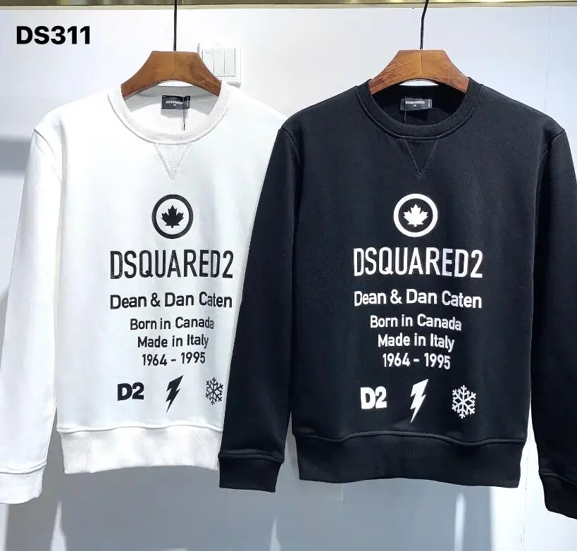 

Hot 2020 fw Autumn Winter Dsquared2 women/men hoodie printed unisex casual sweatshirt goth