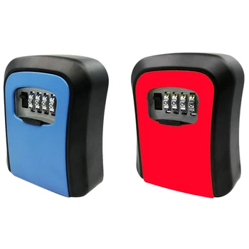2x Blue/Red Password Key Lock Box Wall Mounted Zinc Alloy Key Box Weatherproof 4 Digit Combination Key Storage Lock Box
2x Blue/Red Password Key Lock Box Wall Mounted Zinc Alloy Key Box Weatherproof 4 Digit Combination Key Storage Lock Box