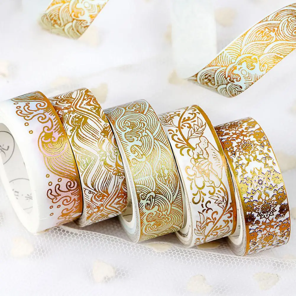 Paper Tape Brocade Bronzing Series Fashion Hand Account Decoration DIY Decal Tape
Paper Tape Brocade Bronzing Series Fashion Hand Account Decoration DIY Decal Tape