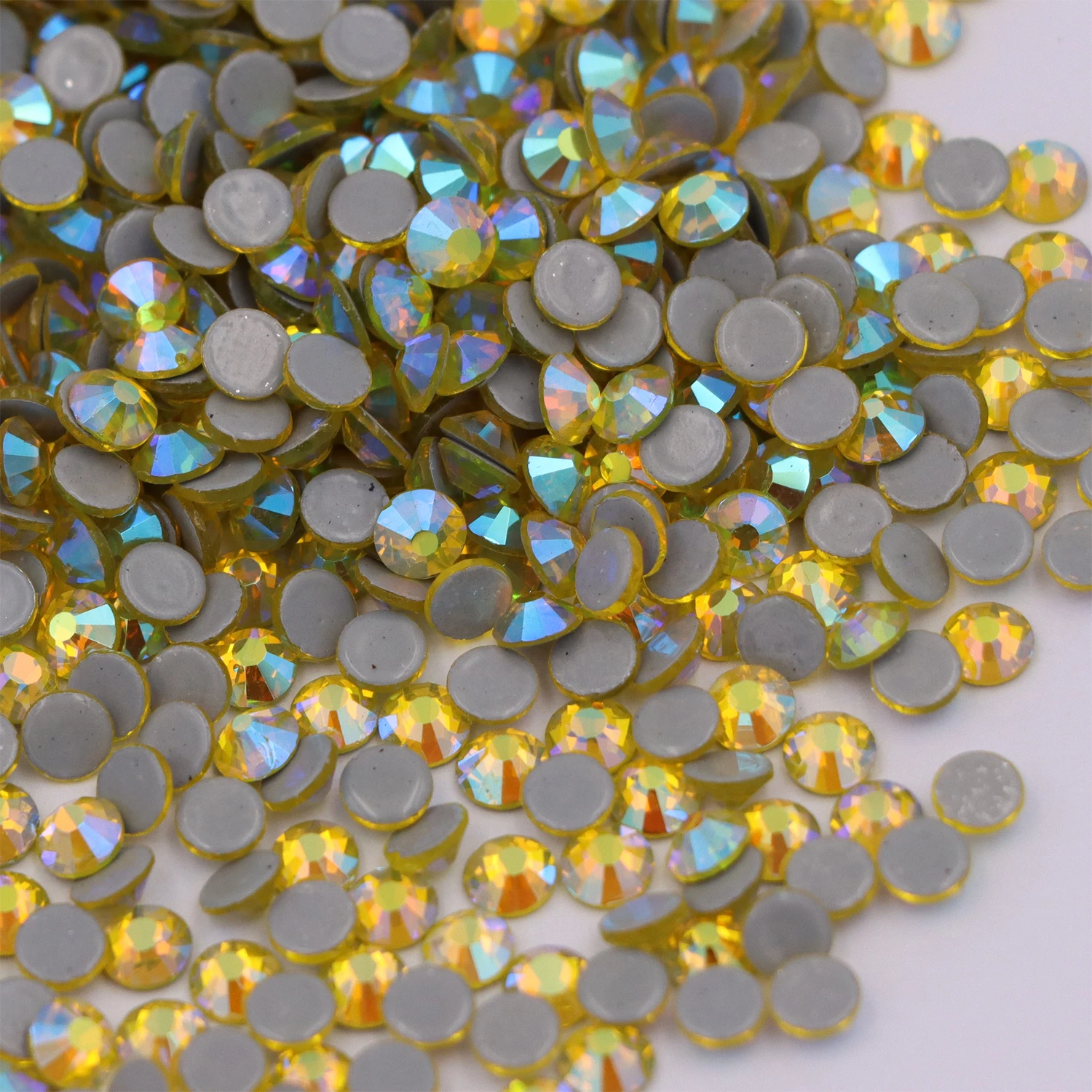 Lemon / Citrine AB Hot Fix Rhinestones Plating Color Crystal Glass Iron On Stones For Clothes Decoration
Lemon / Citrine AB Hot Fix Rhinestones Plating Color Crystal Glass Iron On Stones For Clothes Decoration