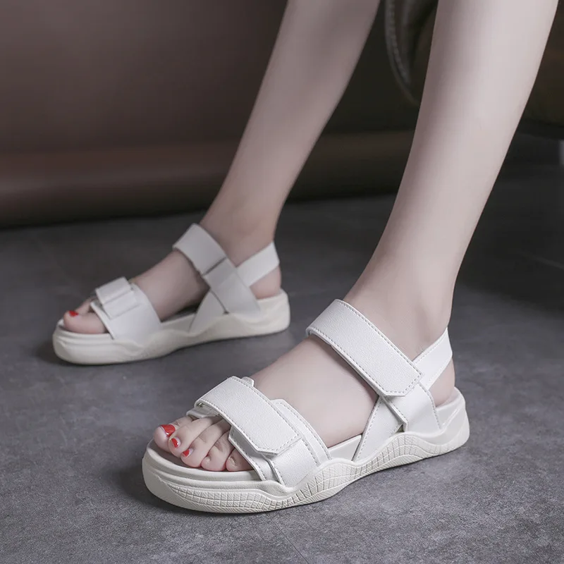 2019 Summer New Style Korean-style Versatile Soft Bottom Sandals Platform Sandals Students Casual Velcro WOMEN'S Shoes Fashion
2019 Summer New Style Korean-style Versatile Soft Bottom Sandals Platform Sandals Students Casual Velcro WOMEN'S Shoes Fashion