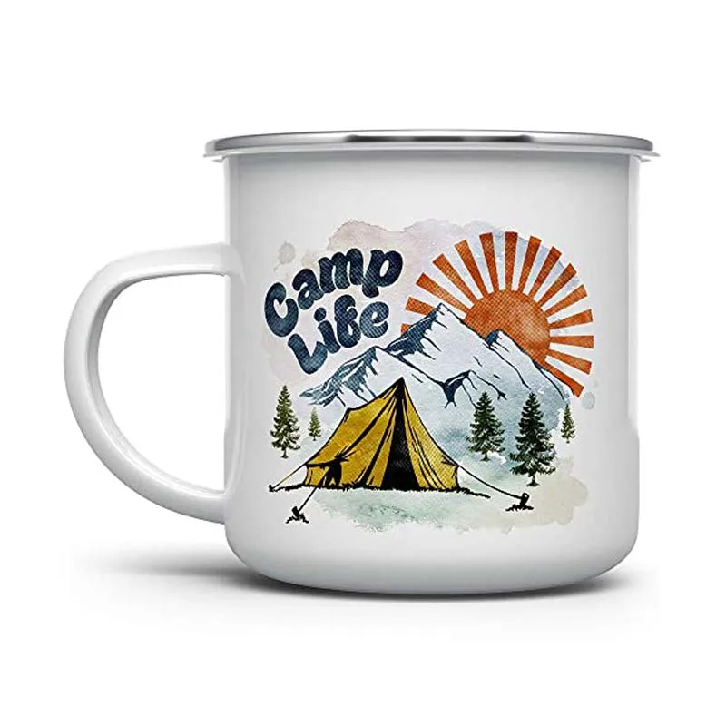 Camp Life Enamel Campfire Mug, Outdoor Camping Coffee Cup, Mountain Nature Hiking Lover Gift
Camp Life Enamel Campfire Mug, Outdoor Camping Coffee Cup, Mountain Nature Hiking Lover Gift