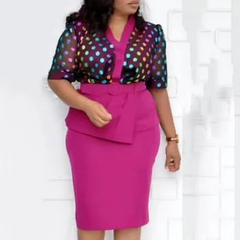 Cocktail Dresses 2020 Sexy High Waist Bodycon Dress With Belt Polka Dots Print Sweet V-Neck Dinner Cocktail Party Dress
Cocktail Dresses 2020 Sexy High Waist Bodycon Dress With Belt Polka Dots Print Sweet V-Neck Dinner Cocktail Party Dress