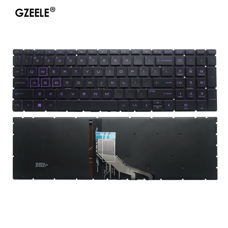 Клавиатура с подсветкой для HP Pavilion 15-DA 15-CX 15-DB 15-DX 15-DR 250 G7 255 256 15-CN 15-CS 15-CR 15-CW 17-BY 17-CA |