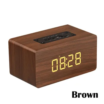 Retro Bluetooth Digital LED Alarm Clock Bass Diaphragm Portable Wooden Desktop Clock Speaker Function Backlight Display
Retro Bluetooth Digital LED Alarm Clock Bass Diaphragm Portable Wooden Desktop Clock Speaker Function Backlight Display