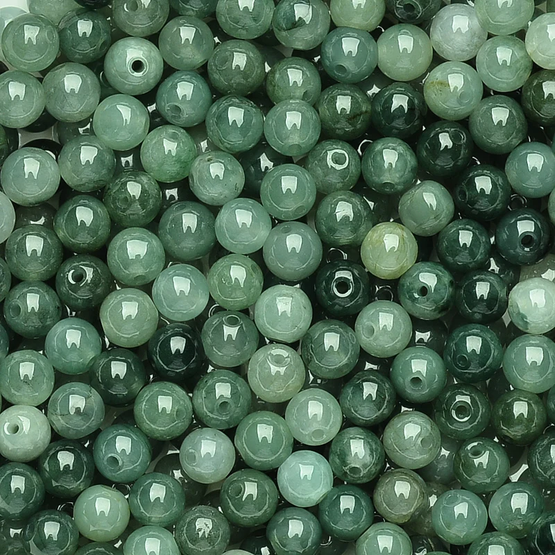 150PCS Natural Grade A Jade (Jadeite) Beads 5-5.5mmW Oil-green Loose Bead / DIY Bead
150PCS Natural Grade A Jade (Jadeite) Beads 5-5.5mmW Oil-green Loose Bead / DIY Bead