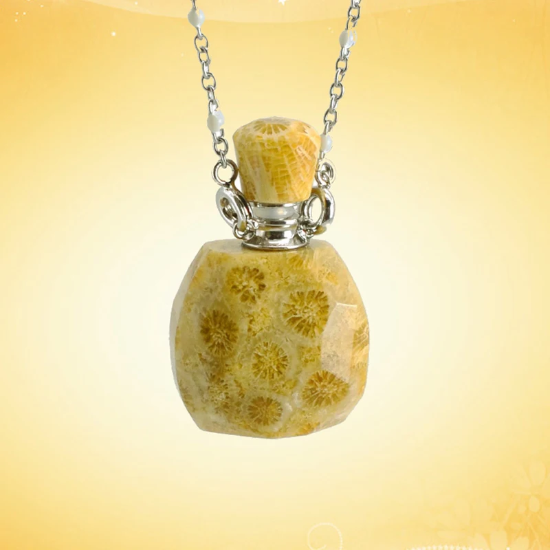 Natural Gems Stone Essential Oil Diffuse chrysanthemum stone Pendant Perfume Bottle Pendants Necklace
Natural Gems Stone Essential Oil Diffuse chrysanthemum stone Pendant Perfume Bottle Pendants Necklace