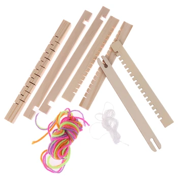 Mini DIY Traditional Wooden Weaving Children's Toy Loom Hand Knitting Machine and Accessories
Mini DIY Traditional Wooden Weaving Children's Toy Loom Hand Knitting Machine and Accessories