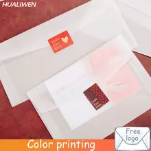 20pcs/lot Custom Transparent Envelope Translucent Paper Envelope Wedding Invitation Envelope Gift Envelope
20pcs/lot Custom Transparent Envelope Translucent Paper Envelope Wedding Invitation Envelope Gift Envelope