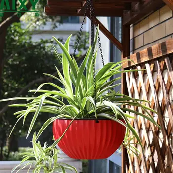 Self Watering Hanging Planter for Indoor Outdoor Round Plastic Basket for Flowers Plants Includes Chain and Water Level
Self Watering Hanging Planter for Indoor Outdoor Round Plastic Basket for Flowers Plants Includes Chain and Water Level