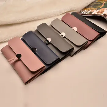 WOMEN'S Long Wallet Korean-style Buckle Three Fold Soft Leather Wallet Card Bit More Wallet WOMEN'S Bag Set
WOMEN'S Long Wallet Korean-style Buckle Three Fold Soft Leather Wallet Card Bit More Wallet WOMEN'S Bag Set