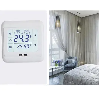 Programmable Digital Thermoregulator Touch Screen Thermostat Underfloor Heating Electric Heating System Temperature Controller
Programmable Digital Thermoregulator Touch Screen Thermostat Underfloor Heating Electric Heating System Temperature Controller