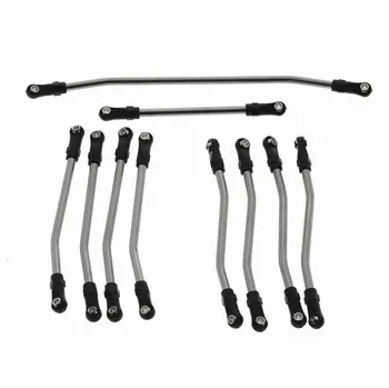10Pcs/Set Stainless Steel Link Set Rod End for 1/10 RC Crawler Car Axial WRAITH 90018 90020 90031 90045 90056 Upgrade Parts
10Pcs/Set Stainless Steel Link Set Rod End for 1/10 RC Crawler Car Axial WRAITH 90018 90020 90031 90045 90056 Upgrade Parts