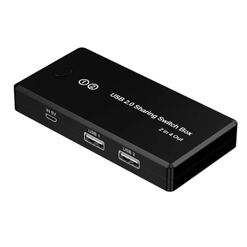 USB 2.0 Peripheral Sharing Switch Selector 2 PCs Sharing 4 USB Devices Spare Computer Interface Connector Sharing Switch
USB 2.0 Peripheral Sharing Switch Selector 2 PCs Sharing 4 USB Devices Spare Computer Interface Connector Sharing Switch