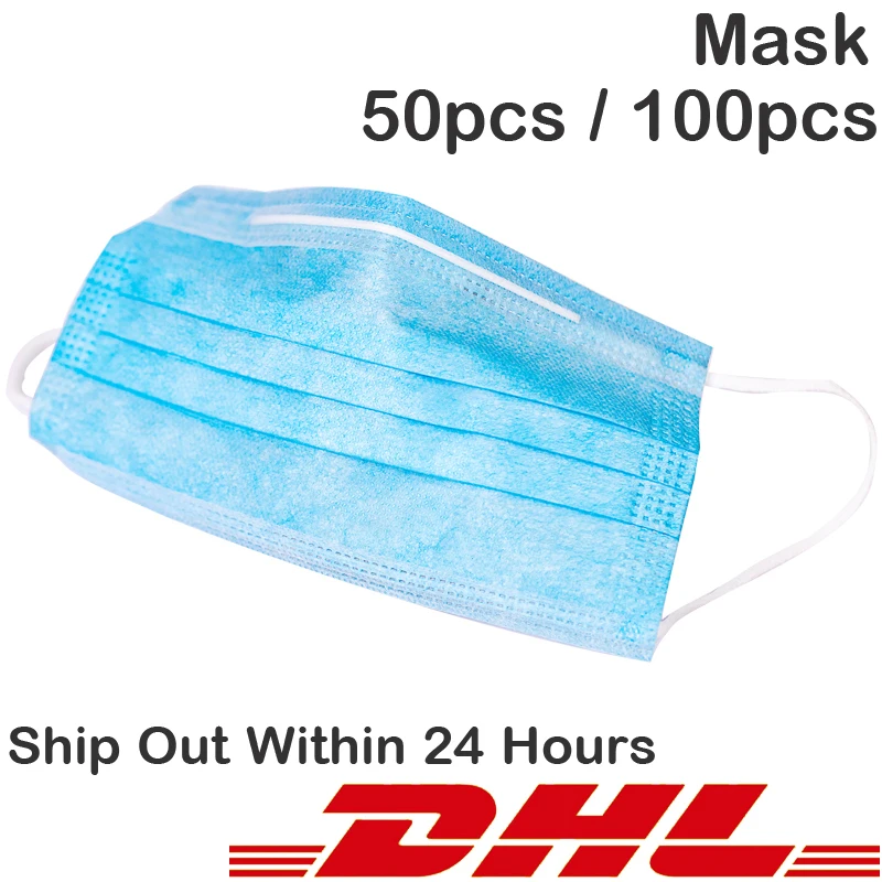 Fast Shipping Protective Masks Face 3 Layer Anti-Dust Bacterial Facial Dust-Proof Safety Masks Disposable 50pcs / 100pcs
Fast Shipping Protective Masks Face 3 Layer Anti-Dust Bacterial Facial Dust-Proof Safety Masks Disposable 50pcs / 100pcs