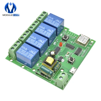 220V 4 Channel 433M wireless Wifi Relay Module Phone APP Remote Control WIFI Switch Jog SelfLock Interlock For Android for IOS
220V 4 Channel 433M wireless Wifi Relay Module Phone APP Remote Control WIFI Switch Jog SelfLock Interlock For Android for IOS