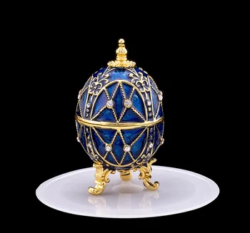 Blue creative Russian egg gift Easter egg souvenir abroad foreign trade single home enamel hand-painted decoration LB80713
Blue creative Russian egg gift Easter egg souvenir abroad foreign trade single home enamel hand-painted decoration LB80713