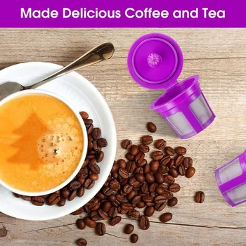 6 Pack Reusable K Cups for Keurig 2.0 Coffee Makers,Universal Refillable Cups,Coffee Reusable Filter for Keurig
6 Pack Reusable K Cups for Keurig 2.0 Coffee Makers,Universal Refillable Cups,Coffee Reusable Filter for Keurig