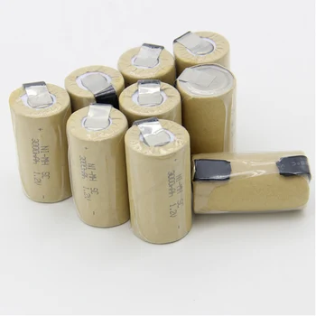 SC batteries 3000mAh akkumulator NIMH flat top sub C battery 1.2V soldering tape for electric drills for USAG for B&D 
SC batteries 3000mAh akkumulator NIMH flat top sub C battery 1.2V soldering tape for electric drills for USAG for B&D