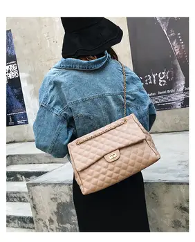 Big Bag For Women 2019 Large Capacity PU Leather Handbag Purse Black Quilted Shoulder Crossbody Bag Chain Flap Travel Satchel
Big Bag For Women 2019 Large Capacity PU Leather Handbag Purse Black Quilted Shoulder Crossbody Bag Chain Flap Travel Satchel