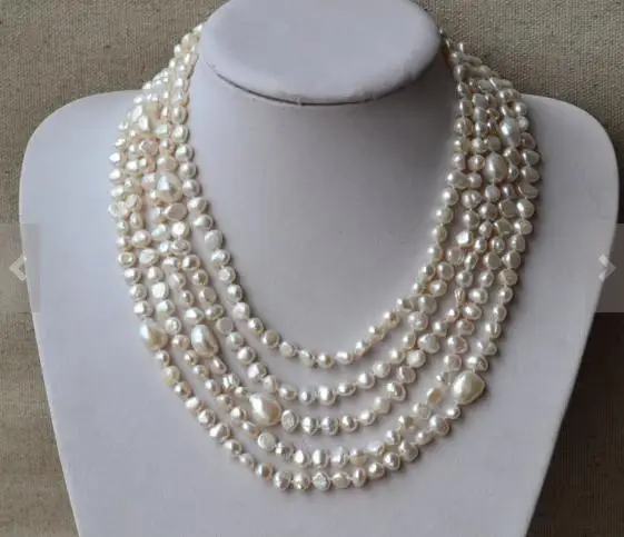 Unique Pearls jewellery Store Long Pearl Necklace 100 inches 6-12mm White Baroque Genuine Freshwater Pearl Necklace Fine Jewelry
Unique Pearls jewellery Store Long Pearl Necklace 100 inches 6-12mm White Baroque Genuine Freshwater Pearl Necklace Fine Jewelry