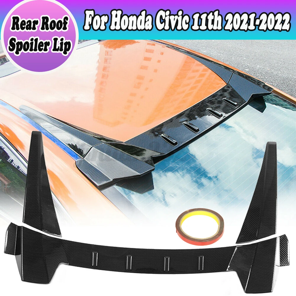 Black/Carbon Fiber Look Car Rear Roof Spoiler Wing Trunk Lip For Civic 11th Generation 2021 2022 Car Rear Trunk Spoiler Lip Wing
Black/Carbon Fiber Look Car Rear Roof Spoiler Wing Trunk Lip For Civic 11th Generation 2021 2022 Car Rear Trunk Spoiler Lip Wing