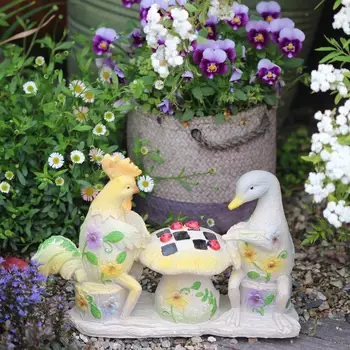 Pastoral Resin Rooster Duck Chess Fan Ornaments Garden Balcony Terrace Figurines Decoration Courtyard Outdoor Accessories Crafts
Pastoral Resin Rooster Duck Chess Fan Ornaments Garden Balcony Terrace Figurines Decoration Courtyard Outdoor Accessories Crafts