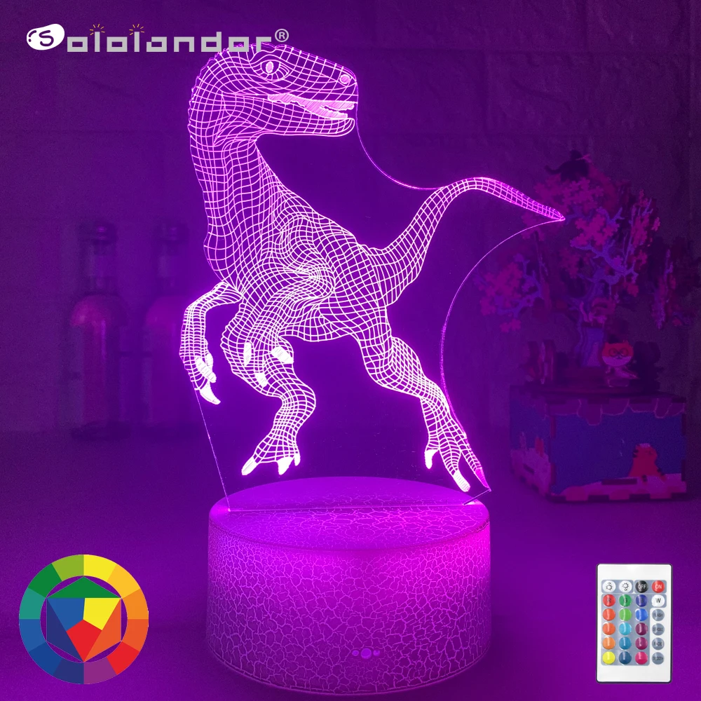 Newest Dinosaur 3D Lamp USB LED 7Colors Nightlight Tanystropheus Lguanodon Lampa Gift For Kids Boys Creative Toy Home Decoration
Newest Dinosaur 3D Lamp USB LED 7Colors Nightlight Tanystropheus Lguanodon Lampa Gift For Kids Boys Creative Toy Home Decoration