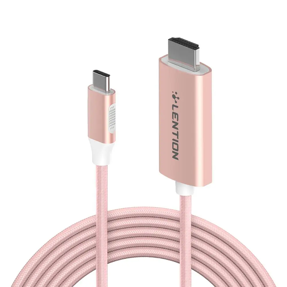 Lention 3M USB C to HDMI Cable Adapter (4K/60Hz) for MacBook Pro (Thunderbolt 3), New iPad Pro , Mac Air, Samsung S10/S9/S8/Plus
Lention 3M USB C to HDMI Cable Adapter (4K/60Hz) for MacBook Pro (Thunderbolt 3), New iPad Pro , Mac Air, Samsung S10/S9/S8/Plus