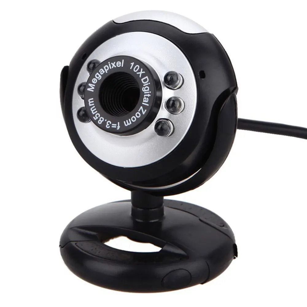 USB Webcam Web Cam with Microphone Computer Webcam Desktop PC Drive-free Clip Camera with 6 LED Lights for Night Vision
USB Webcam Web Cam with Microphone Computer Webcam Desktop PC Drive-free Clip Camera with 6 LED Lights for Night Vision