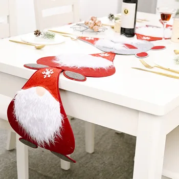 Creative Faceless Santa Gnome Christmas Detachable Table Runner Placemat Combination New Year Party Table Decorations
Creative Faceless Santa Gnome Christmas Detachable Table Runner Placemat Combination New Year Party Table Decorations