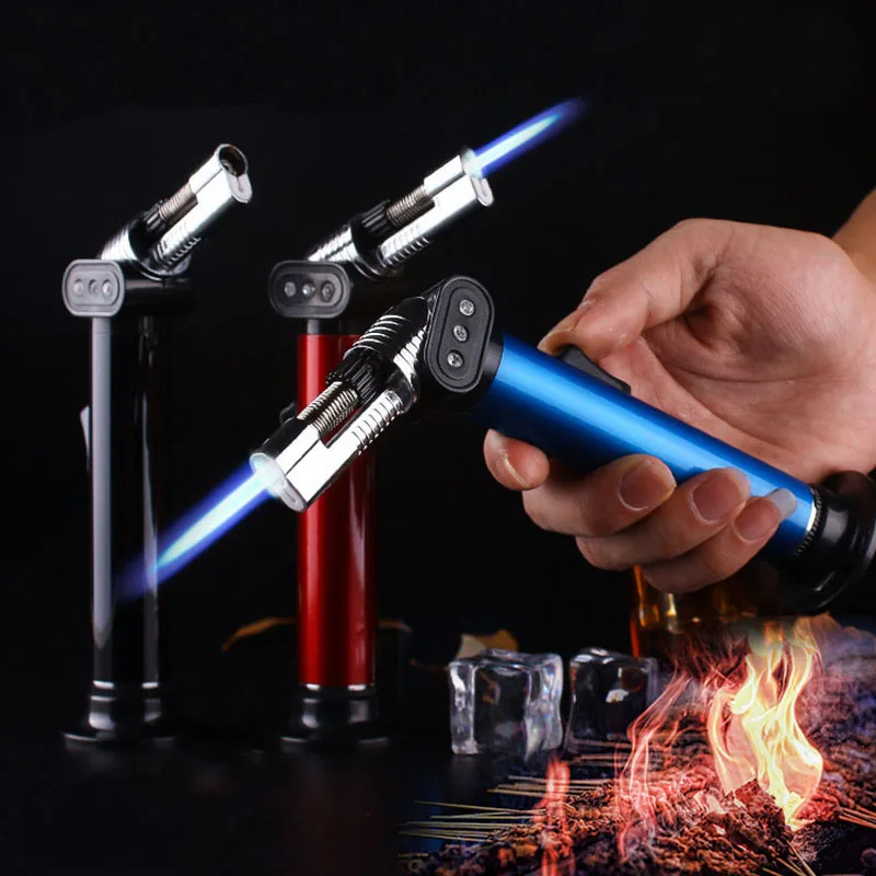 BBQ Spray Gun Kitchen Pipe Lighter Torch Turbo Gas Jet Windproof Camping Lighters Butane Cigarette Cigar 1300 C Outdoor Baking
BBQ Spray Gun Kitchen Pipe Lighter Torch Turbo Gas Jet Windproof Camping Lighters Butane Cigarette Cigar 1300 C Outdoor Baking