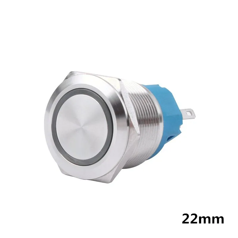 22mm Metal brass Push Button Switch flat round illumination ring Momentary self reset/Self locking 1NO 1NC Car press button
22mm Metal brass Push Button Switch flat round illumination ring Momentary self reset/Self locking 1NO 1NC Car press button