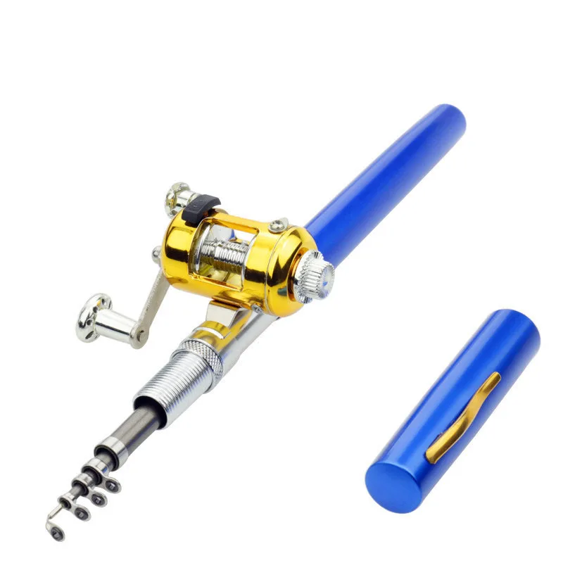 Mini Fishing Rod With Reel Wheel Portable Pocket Telescopic Mini Fishing Pole Pen Shape Folded River Lake Fishing Rod Pen Gift
Mini Fishing Rod With Reel Wheel Portable Pocket Telescopic Mini Fishing Pole Pen Shape Folded River Lake Fishing Rod Pen Gift