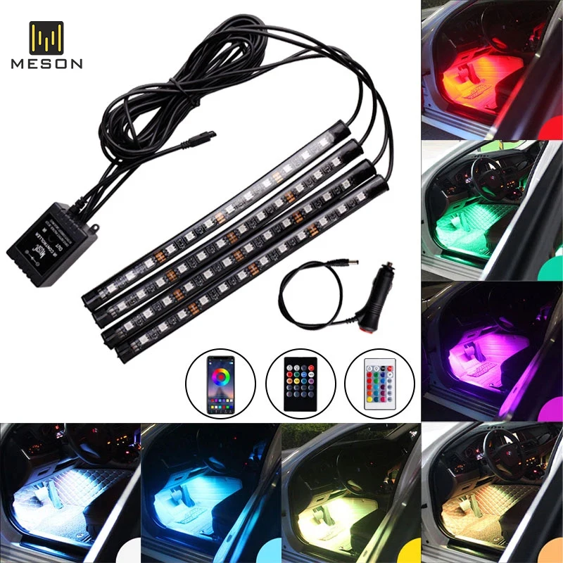 12 LED RGB Car Interior Foot Atmosphere Light With USB/Cigarette Lighter Wireless Remote Music Control Multi-Mode Ambient Light
12 LED RGB Car Interior Foot Atmosphere Light With USB/Cigarette Lighter Wireless Remote Music Control Multi-Mode Ambient Light