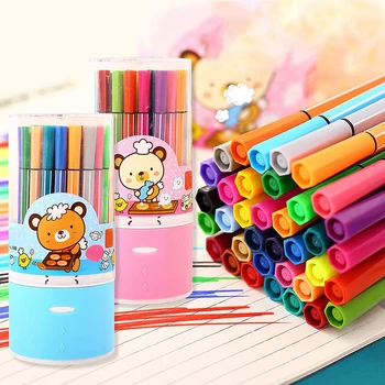Children Painting 36/24/18/12 Non-toxic Color Washable Watercolor Pen Mark Painting Children Art Supplies
Children Painting 36/24/18/12 Non-toxic Color Washable Watercolor Pen Mark Painting Children Art Supplies