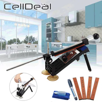 CellDeal Iron Steel Kitchen Sharpener Professional Kitchen Knife Sharpener Sharpening Tools Fix-angle with 4 Stones Whetstone
CellDeal Iron Steel Kitchen Sharpener Professional Kitchen Knife Sharpener Sharpening Tools Fix-angle with 4 Stones Whetstone