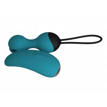 Turquoise vibrating beads with вибропультом SuperNova 
Turquoise vibrating beads with вибропультом SuperNova