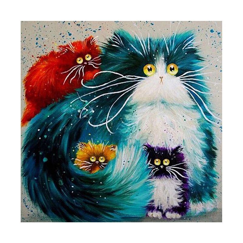 5D Diamond Painting Cartoon Cat Full round Diamond Embroidery Mosaic Full Round Rhinestones pictures Home Decor Handmade Gifts
5D Diamond Painting Cartoon Cat Full round Diamond Embroidery Mosaic Full Round Rhinestones pictures Home Decor Handmade Gifts