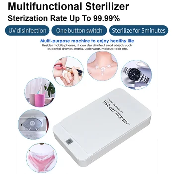 2020 NEW Multifunction UV Sterilizer Phone Disinfection Box Ultraviolet Disinfection For Mask Jewelry Watch Phone Charging Box
2020 NEW Multifunction UV Sterilizer Phone Disinfection Box Ultraviolet Disinfection For Mask Jewelry Watch Phone Charging Box