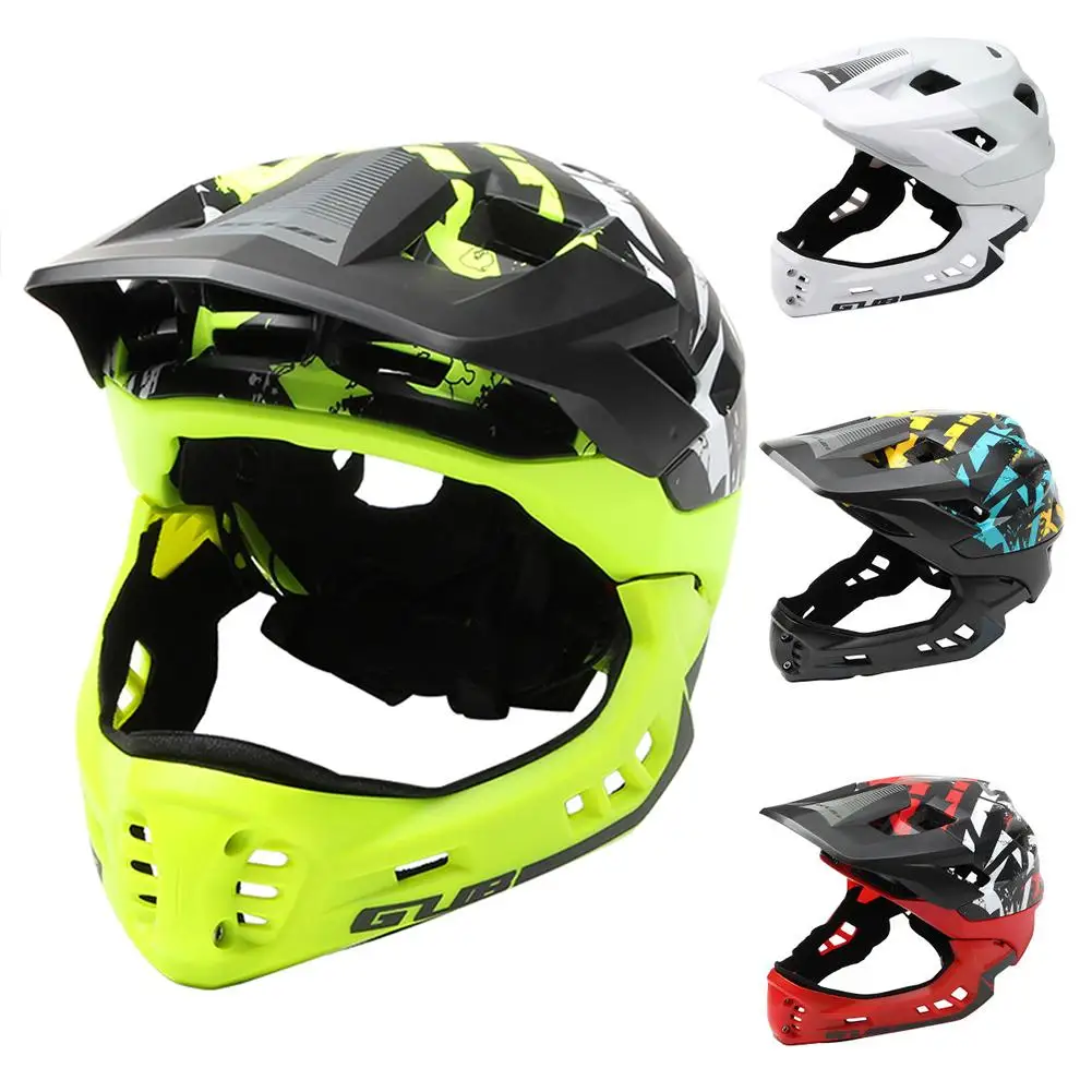 New Off-road Mountain Full Face Bike Helmet Sports Safety Kids Full Covered Helmets DH Helmet Downhill Bicycle Helmet 54-58CM
New Off-road Mountain Full Face Bike Helmet Sports Safety Kids Full Covered Helmets DH Helmet Downhill Bicycle Helmet 54-58CM