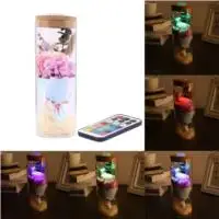 Luminous LED Floral Decor Forever Rose Flower Mother'S Day Gift Decoration Wedding Glitter Glass 5 Color Lighting Ornamental
Luminous LED Floral Decor Forever Rose Flower Mother'S Day Gift Decoration Wedding Glitter Glass 5 Color Lighting Ornamental
